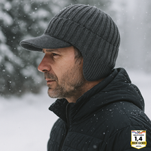 Afbeelding in Gallery-weergave laden, Fjordwarm – Scandinavische wintermuts met oorbescherming (unisex, one size fits all)