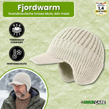 Afbeelding in Gallery-weergave laden, Fjordwarm – Scandinavische wintermuts met oorbescherming (unisex, one size fits all)